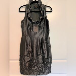 Just Taylor, 8P Beautiful Dark Silver dress.  Like New!!
